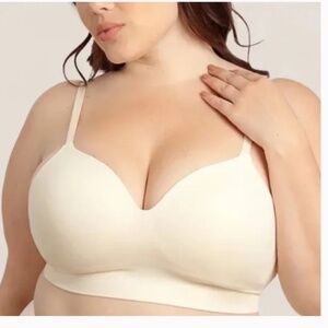 Shapermint Truekind® Supportive Comfort Wireless Shaping Bra Sz 2XL in Chai